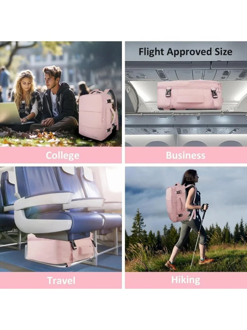 Stylish TSA Approved Travel Backpack for Women - Versatile Carry-On Bag